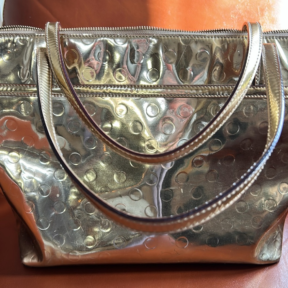 Darling Kate Spade Camellia Street Sophie Large Metallic Gold Tote Bag